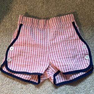 Bella Bliss Striped Button Shorts in size 4